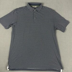 Tasc Performance Polo Shirt Mens XL‎ Blue White Striped Golf Athletic Casual